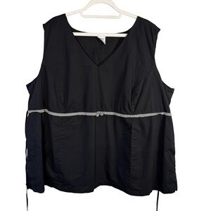 Motherhood Black Maternity Tank Top Size 3X Casual Lightweight Summer Flowy